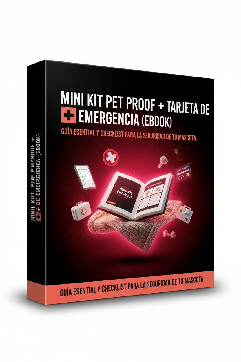 Mini Kit Pet Proof y tarjeta de emergencia